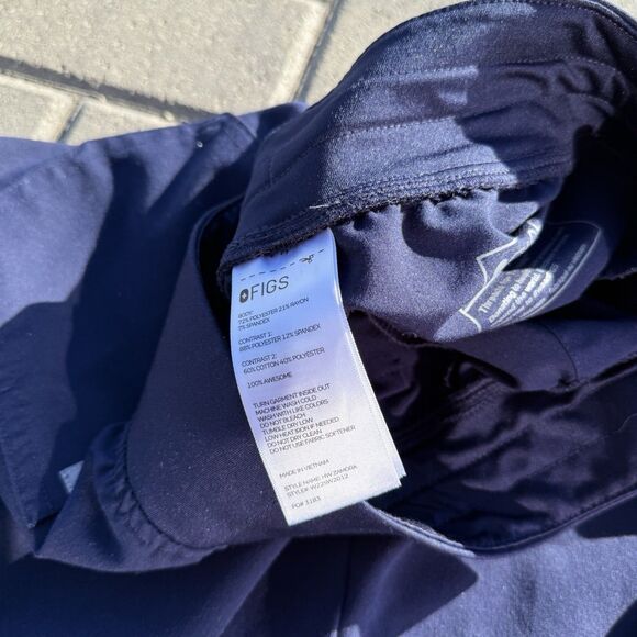 FIGS Women XS Navy Zamora Jogger Scrub Pants Medical Comfort Designer Luxury - Picture 4 of 9